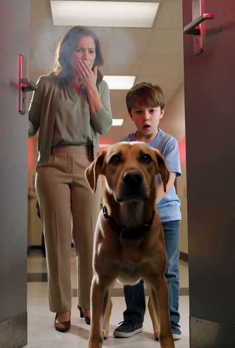 The School Dog Refused the Fire Drill Exit for One Terrifying Reason